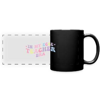 Enseignante surdouée d’éducation spécialisée en éducation rapide - Mug panoramique uni - noir - Devant