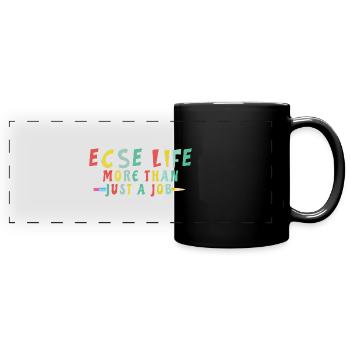 Éducatrice spécialisée en éducation de la petite enfance - Mug panoramique uni - noir - Devant
