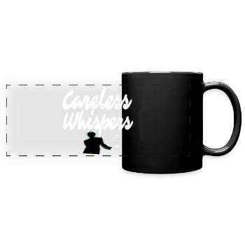 Idée cadeau George T-Shirt chuchotement insouciant - Mug panoramique uni - noir - Devant
