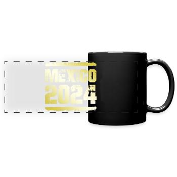 Mexico 2024 Gold - Full Colour Panoramic Mug - black - Front