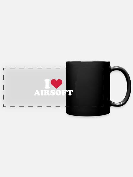 Airsoft - Panorama-Tasse farbig - Schwarz