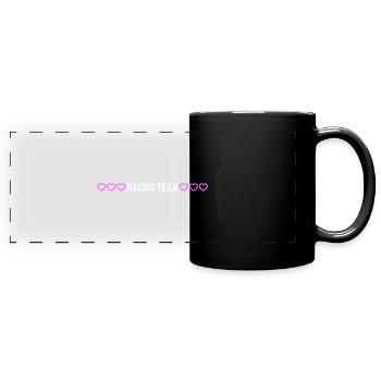 Racing Team heart - Full Colour Panoramic Mug - black - Front