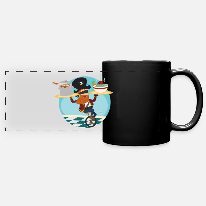 Pirate miam - Full Colour Panoramic Mug - black