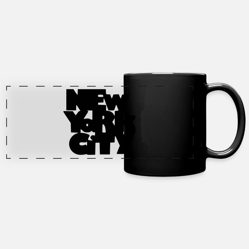 New York City - Full Colour Panoramic Mug - black