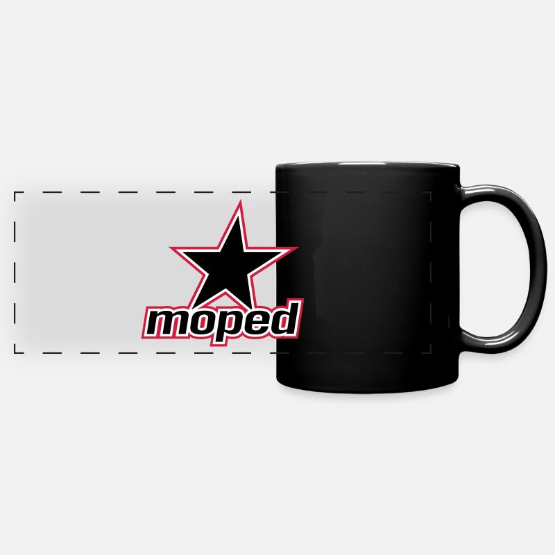 Étoile de cyclomoteur (3c) - Mug panoramique uni - noir