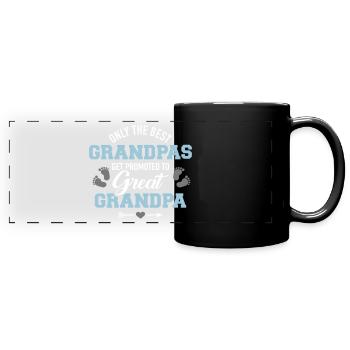 Uropa - Panorama-Tasse farbig - Schwarz - Vorne