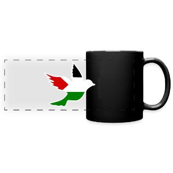 Free palestine - Mug panoramique uni - noir - Devant