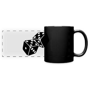 Dice 5er Pash - Five-piece - Full Colour Panoramic Mug - black - Front