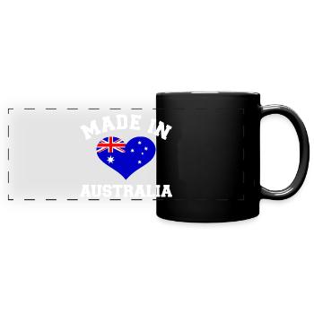 Australia - Full Colour Panoramic Mug - black - Front