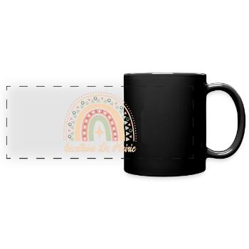 Cadeau Secrétaire De Mairie. secrétaire de mairie. - Mug panoramique uni - noir - Devant