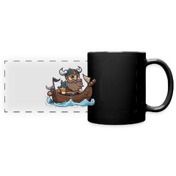 Viking Navigator - Full Colour Panoramic Mug - black - Front