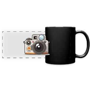 Der vielseitige Fotograf - Panorama-Tasse farbig - Schwarz - Vorne