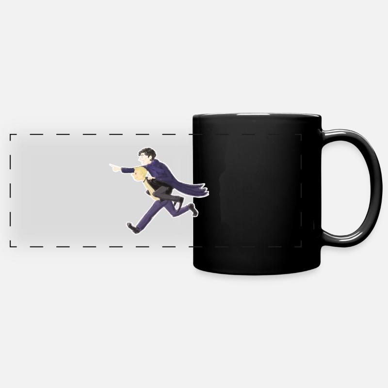 Ready for the investigation! - Full Colour Panoramic Mug - black