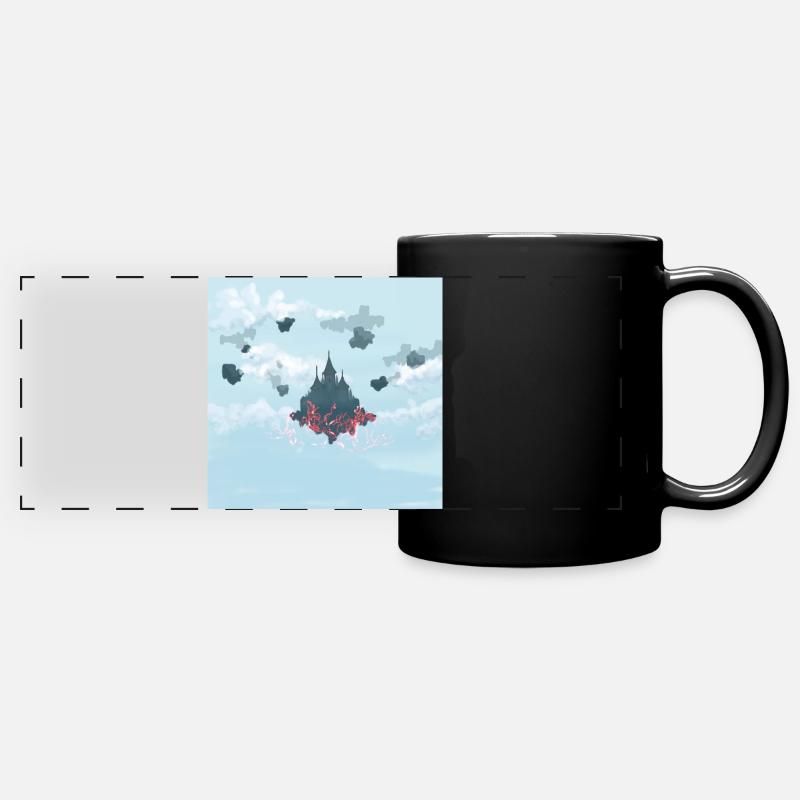Zeldaゼルダの伝説 - Floating HyruIe Castle - Full Colour Panoramic Mug - black