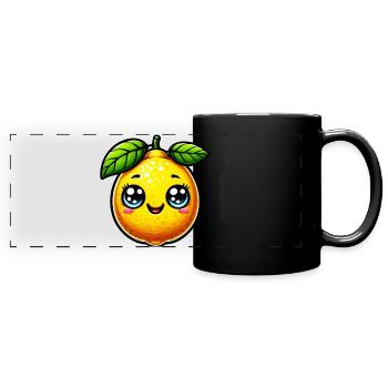 Citron Citrons - Mug panoramique uni - noir - Devant