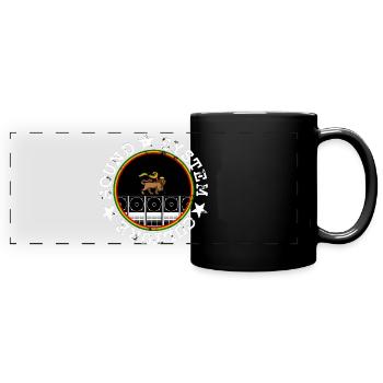 Soundsystem Culture - Panorama-Tasse farbig - Schwarz - Vorne