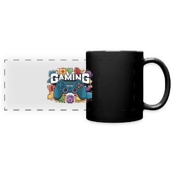 Gaming - Controller - Panorama-Tasse farbig - Schwarz - Vorne