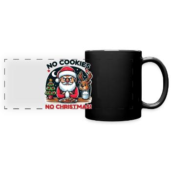 Weihnachtlicher Punsch-Sarkasmus Humor - Panorama-Tasse farbig - Schwarz - Vorne