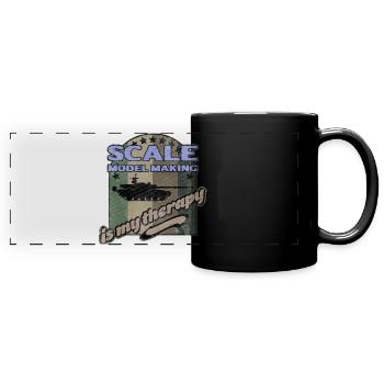 Thérapie de modélisme - Mug panoramique uni - noir - Devant