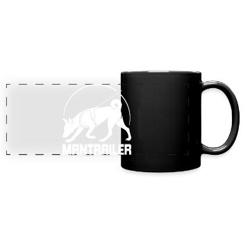 Basenji MANTRAILER Chiens de recherche Chiens Wilsigns - Mug panoramique uni - noir - Devant