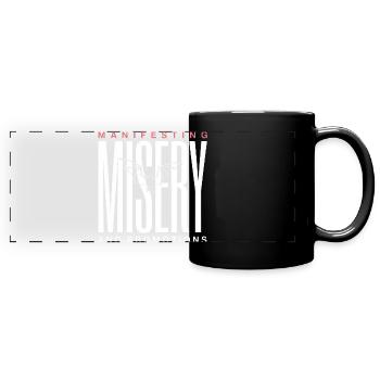 Manifesting Victory Bat Graphic - Full Colour Panoramic Mug - black - Front