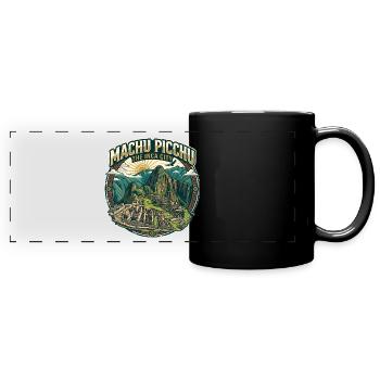 Machu Picchu Inca City - Full Colour Panoramic Mug - black - Front