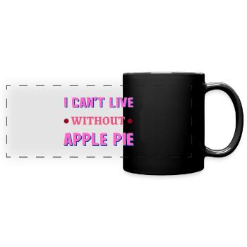 Oven Cake - Full Colour Panoramic Mug - black - Front
