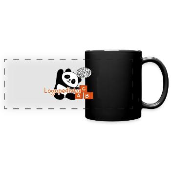 Panda Speech Therapist - Full Colour Panoramic Mug - black - Front