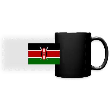 Kenya flag - Panorama-Tasse farbig - Schwarz - Vorne