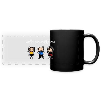 Next Generation Kids Internet Online - Full Colour Panoramic Mug - black - Front