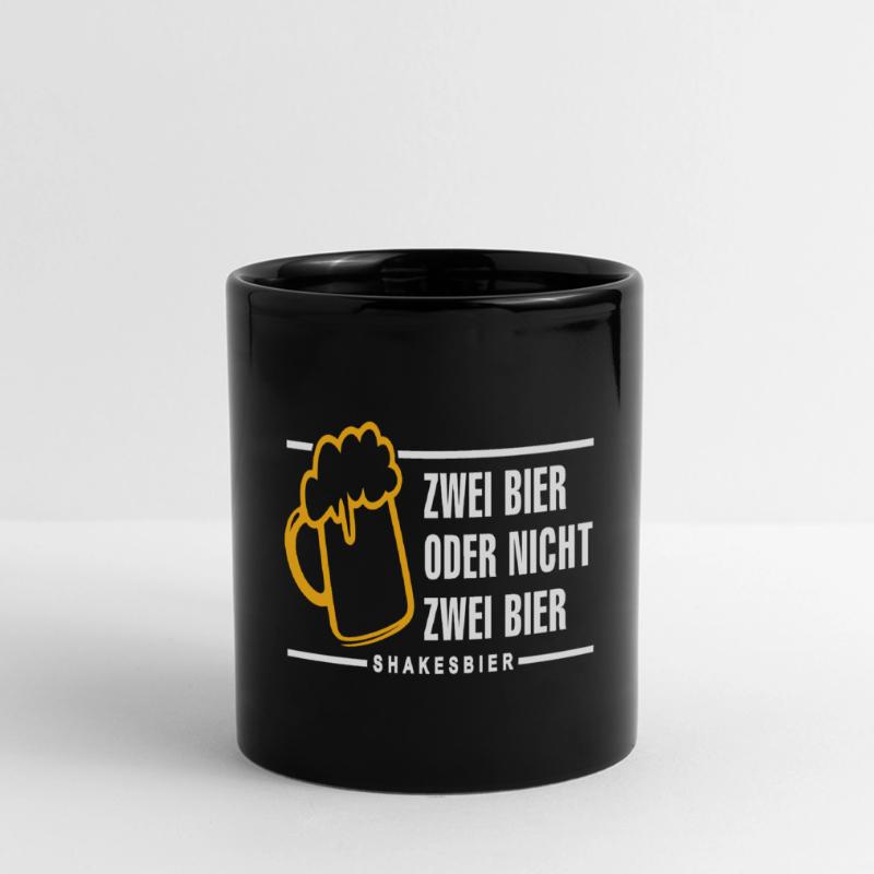 Zwei Bier oder nicht zwei Bier Shakesbier Panorama-Tasse farbig