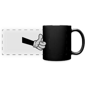 OK Comic Main Pouce - Mug panoramique uni - noir - Devant