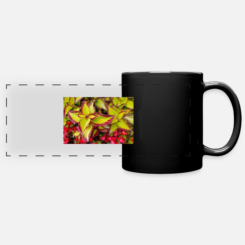 Coleus - Mug panoramique uni - noir