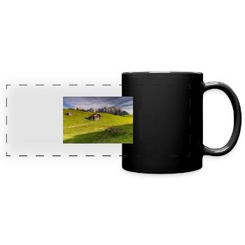 Humpback meadows - Full Colour Panoramic Mug - black - Front