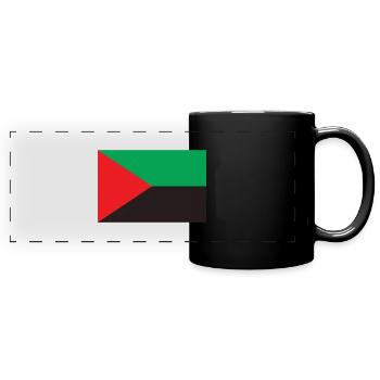 Drapeau Martinique / Martinique flag - Mug panoramique uni - noir - Devant