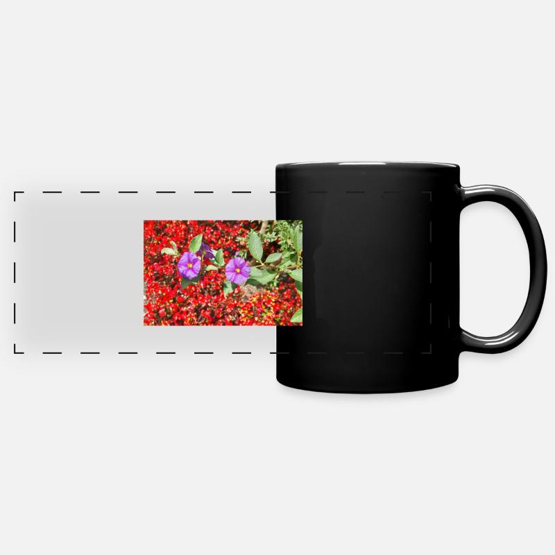 GENTIAN - Full Colour Panoramic Mug - black