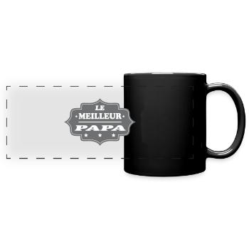 LE MEILLEUR PAPA - Mug panoramique uni - noir - Devant