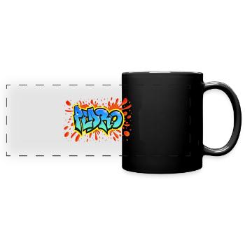 PEDRO graffiti name sweatshirt cap teeshirt - Full Colour Panoramic Mug - black - Front