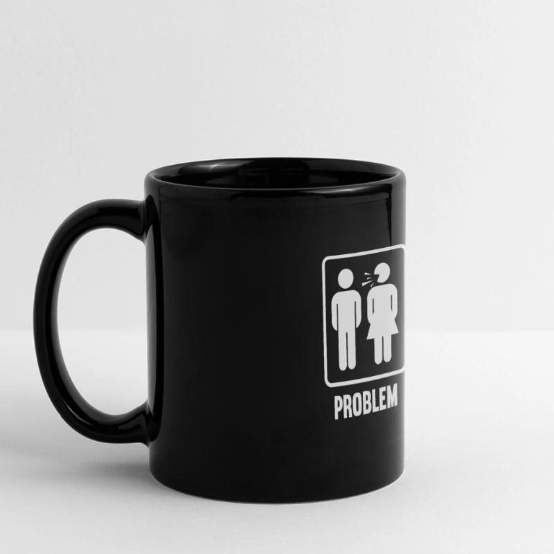 Problem Gelöst Ehe Heirat Ehemann Ehefrau Panorama-Tasse farbig