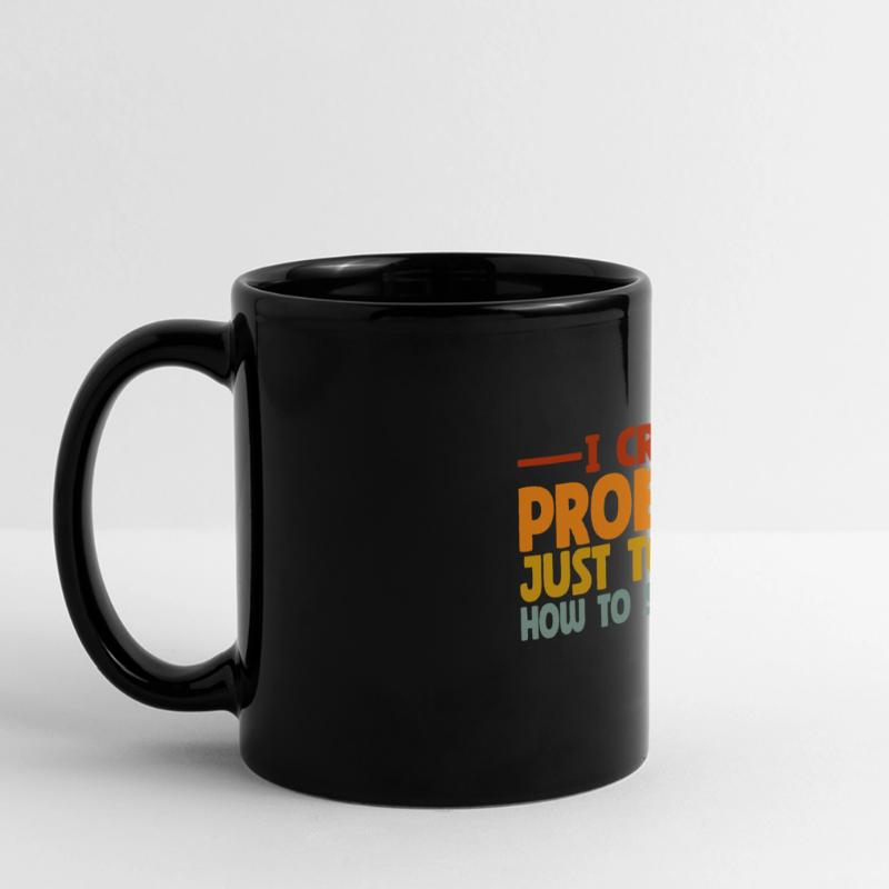 Math Teacher Pun Master Problem Panorama-Tasse farbig