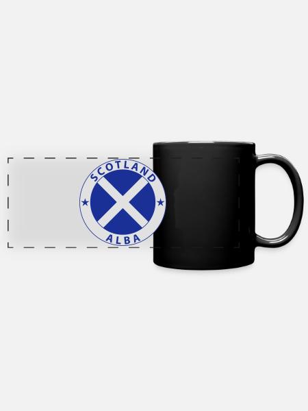 Scotland - Panorama-Tasse farbig - Schwarz