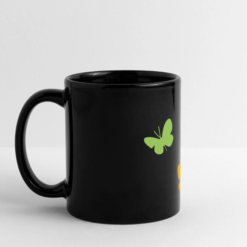 ★ couleurs de conception interchangeables ★ Trois papillons Mug panoramique uni