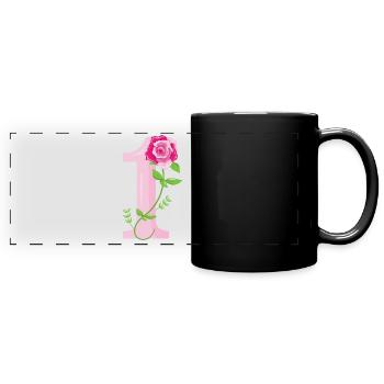 1 NUMBERS - Full Colour Panoramic Mug - black - Front