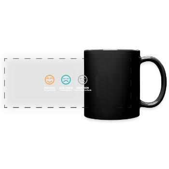 Cadeau Science Proton Electron Neutron - Mug panoramique uni - noir - Devant