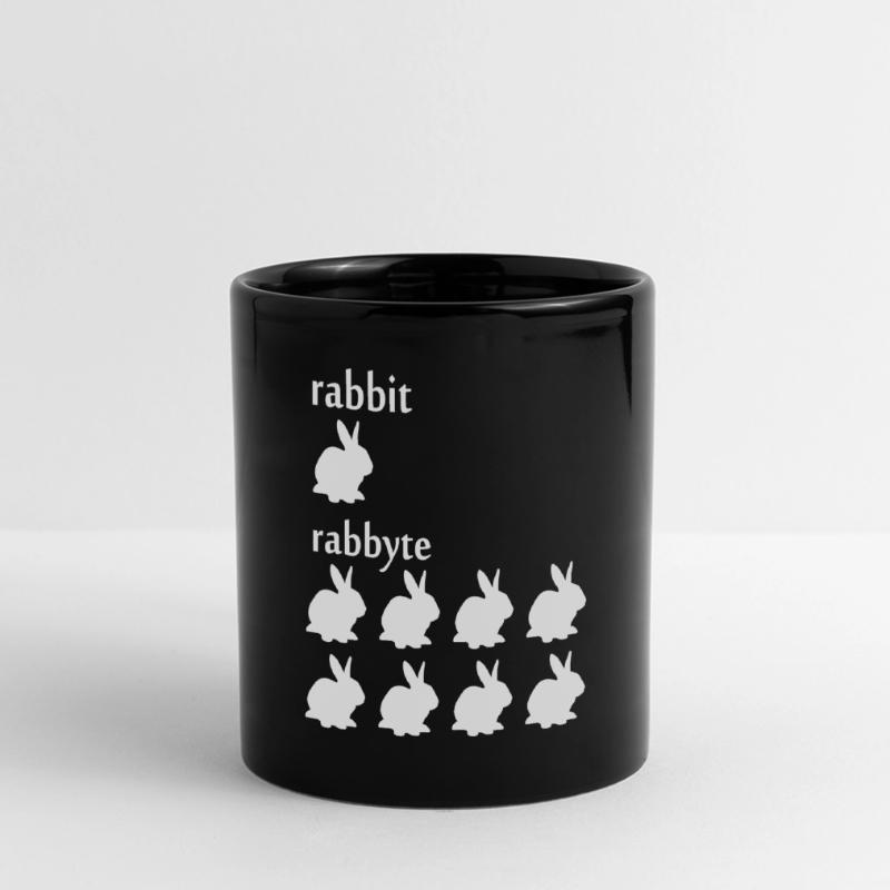 Programmierer Informatiker byte Rabbit Geschenk Panorama-Tasse farbig