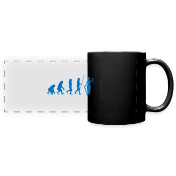 Richter Anwalt Justiz Jurist Evolution Geschenk - Panorama-Tasse farbig - Schwarz - Vorne