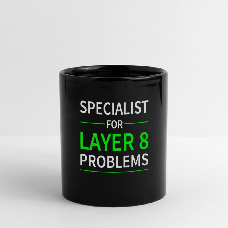 Specialist for layer 8 problems gift code Full Colour Panoramic Mug