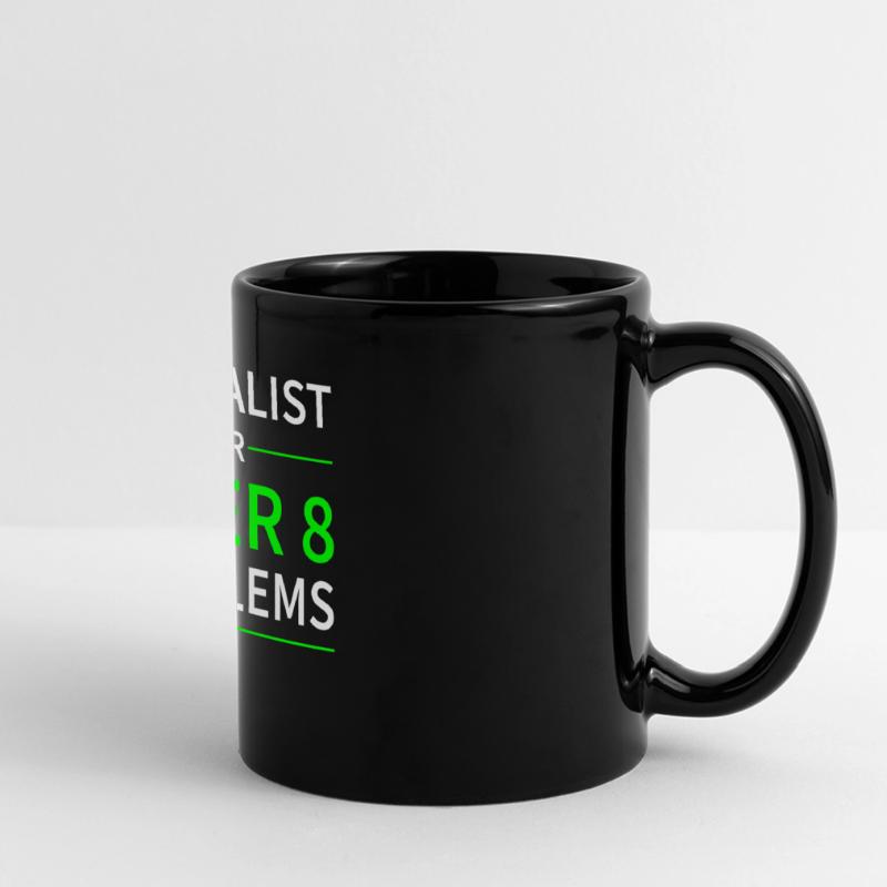 Specialist for layer 8 problems gift code Full Colour Panoramic Mug