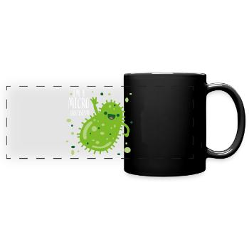 Biologie Zelle Lustig Spruch Geschenk - Panorama-Tasse farbig - Schwarz - Vorne