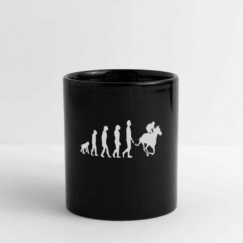 EVOLUTION CHEVAL - ÉVOLUTION DE L'ÉQUITATION Mug panoramique uni